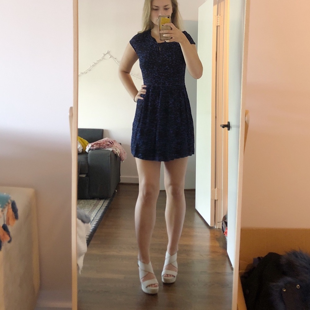 COMPTOIR DES COTONNIERS pattern mini dress